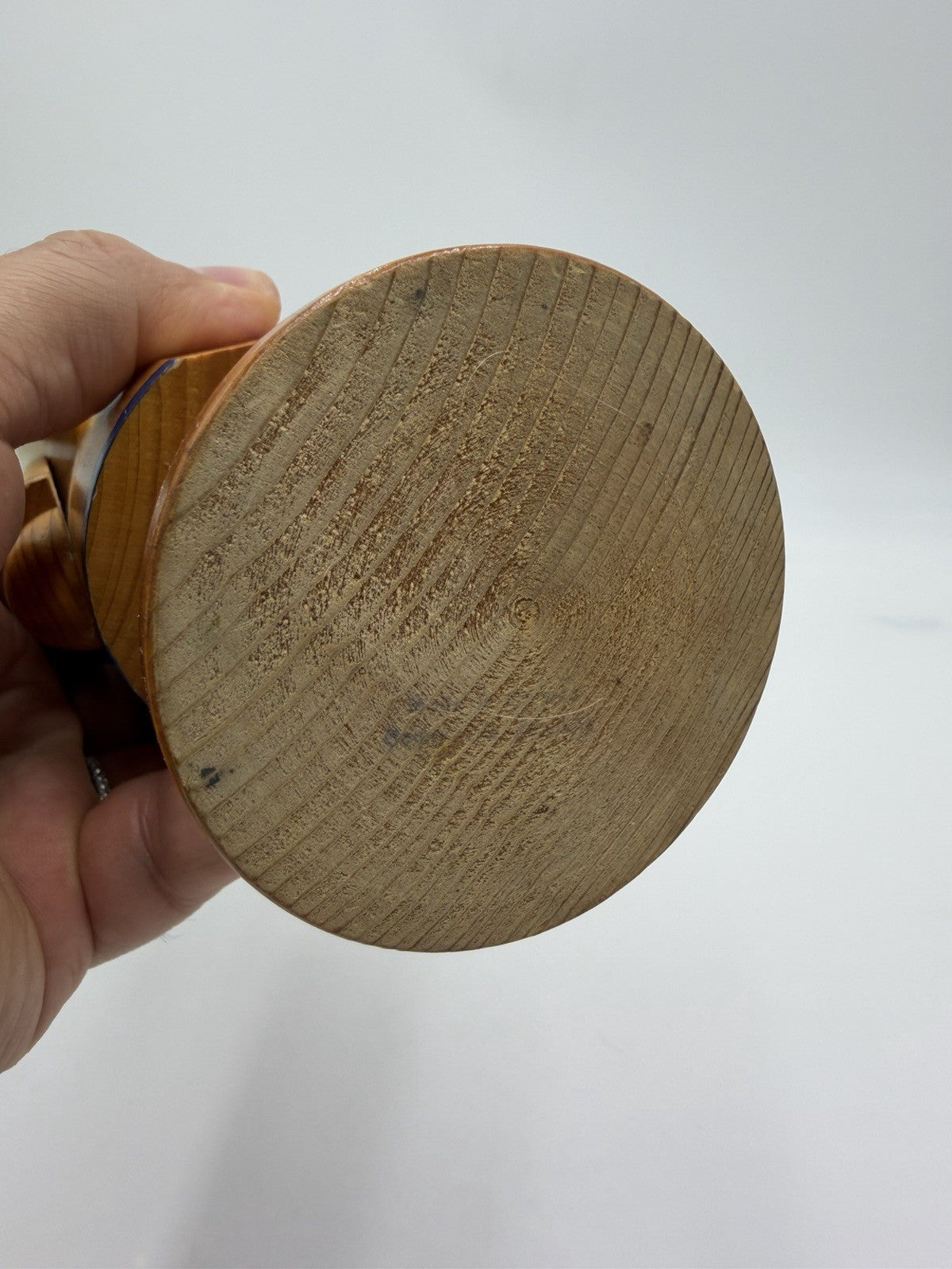 Vintage EZGEBIRGE King Soldier Natural Wood DDR Folk Art German Nutcracker 12”