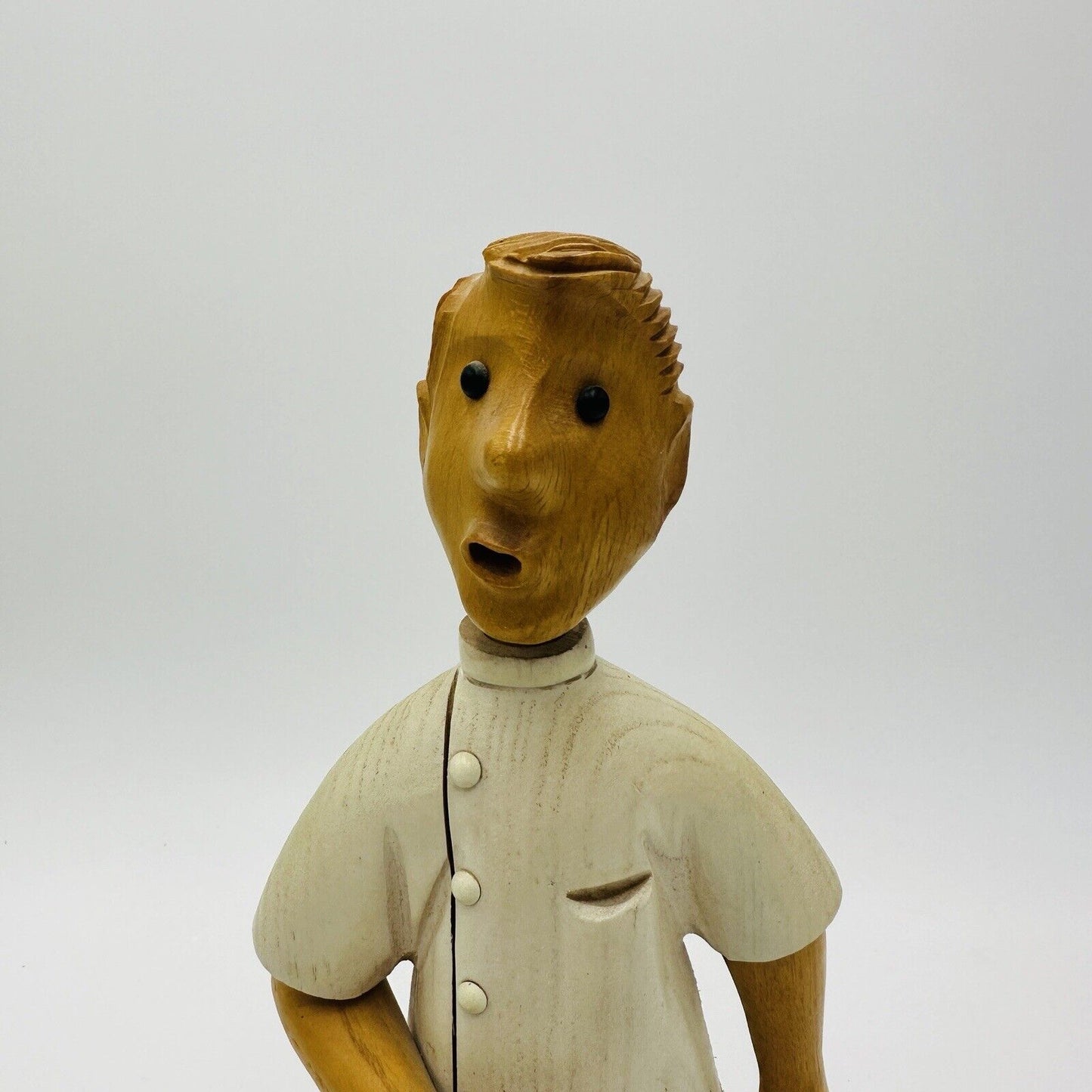 Euromanos Italia Dentist Figurine Italian Hand-Carved Wooden Medical Home Decor