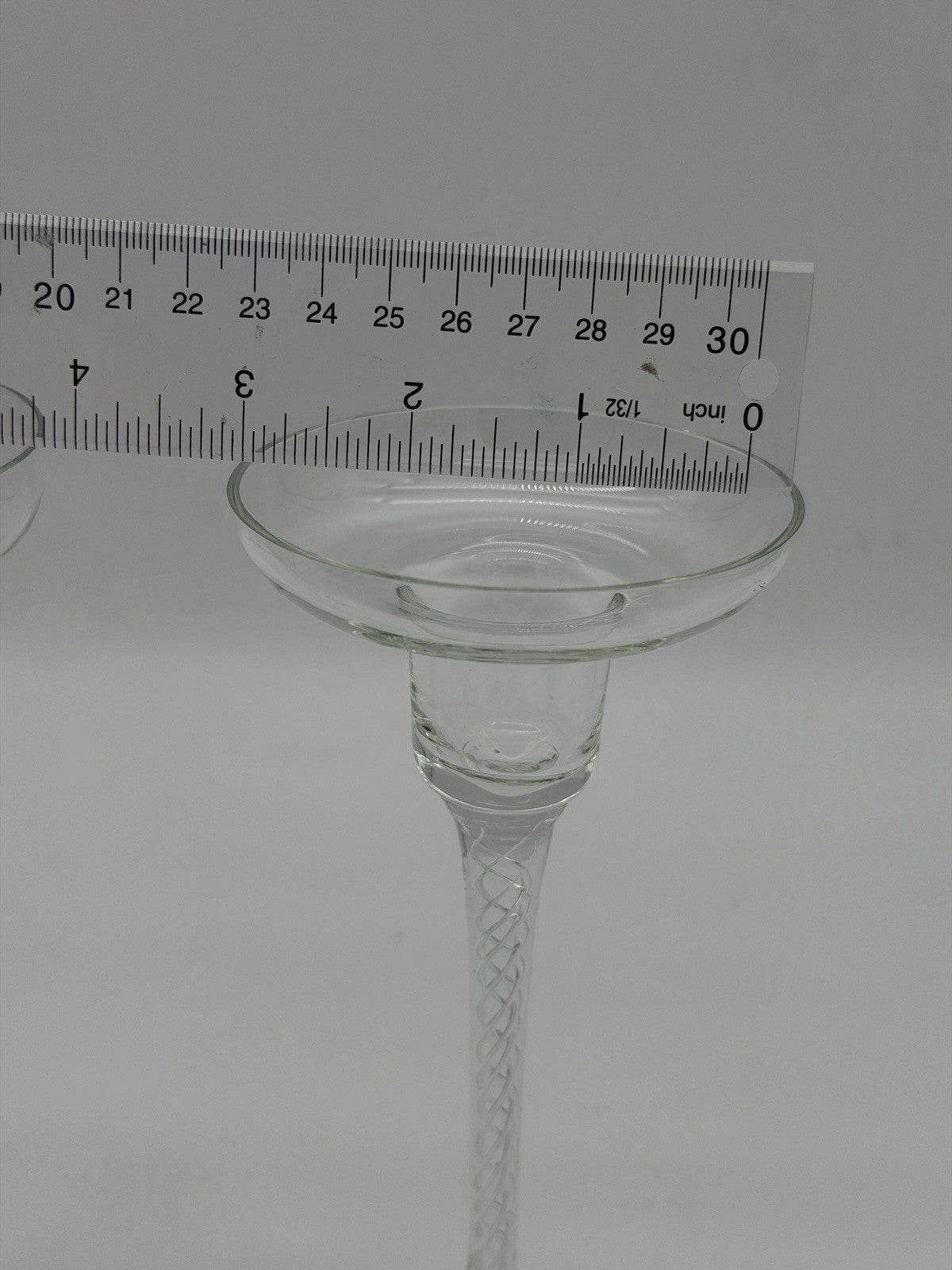 Vintage IONA by Stuart 7.5” Twisted Light Candle Stick Holder Set 2 PCs