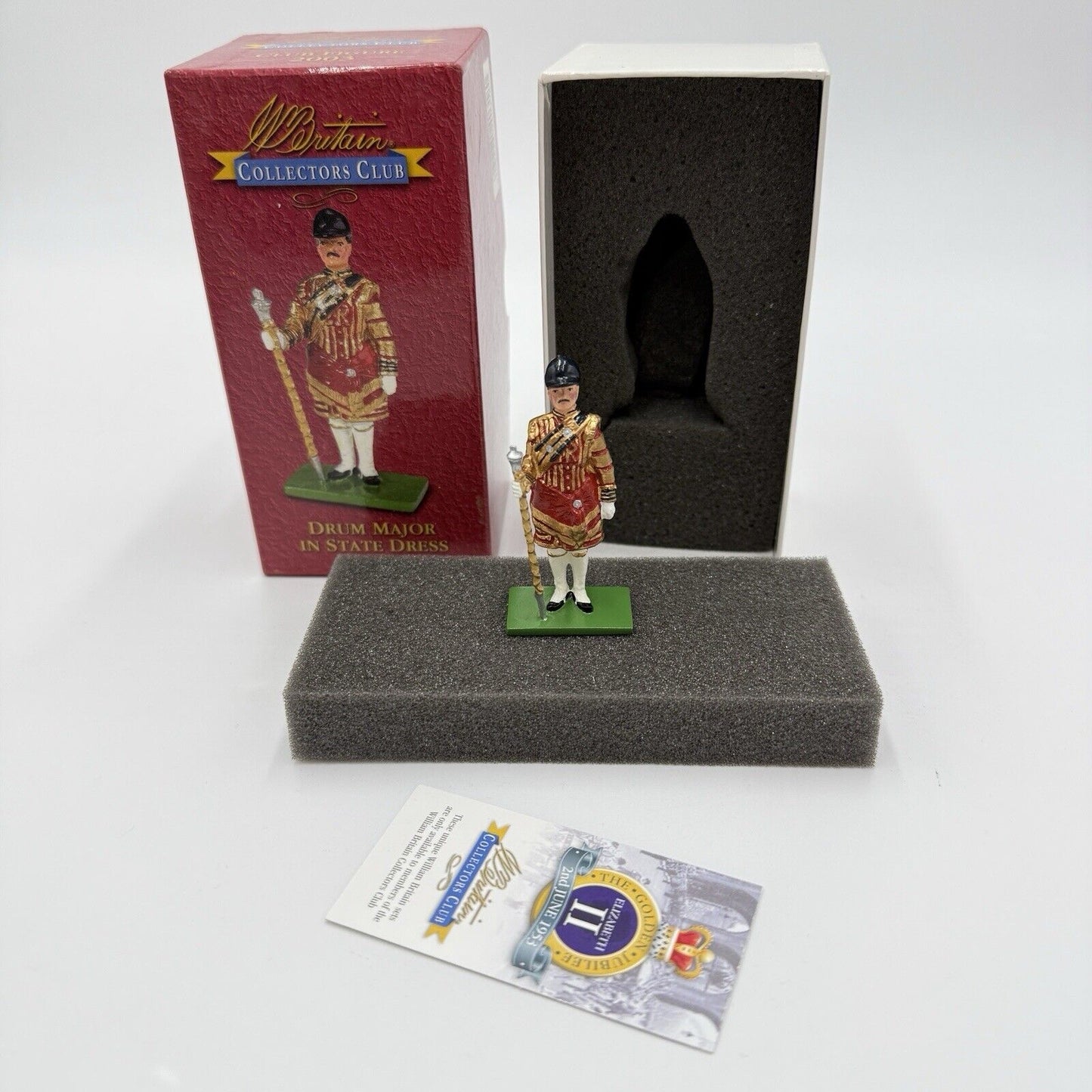 Britains Collectors Club Toy Soldiers The Golden Jubilee Drum Major Figurine