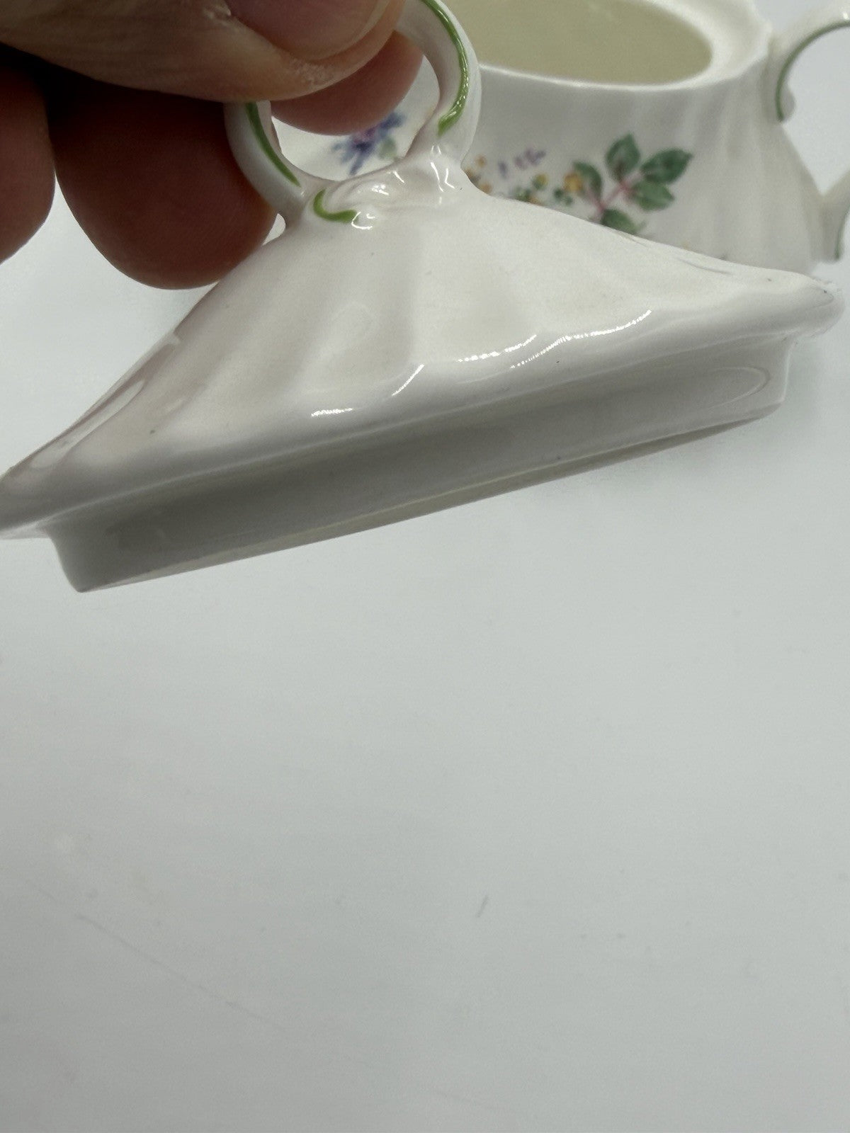 Royal Doulton England Porcelain Arcadia Sugar Bowl W/Lid H4802 Floral Vintage