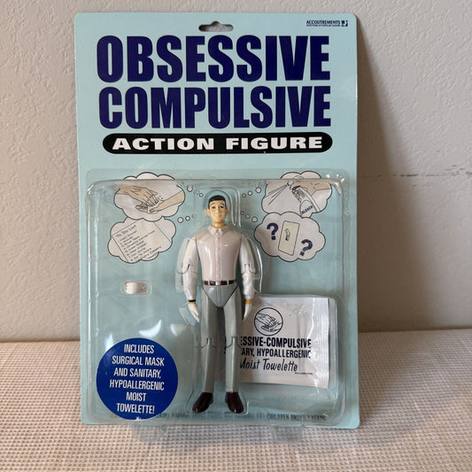 Obsessive Compulsive Action Figure Including Face Mask & Moist Towelette 2005