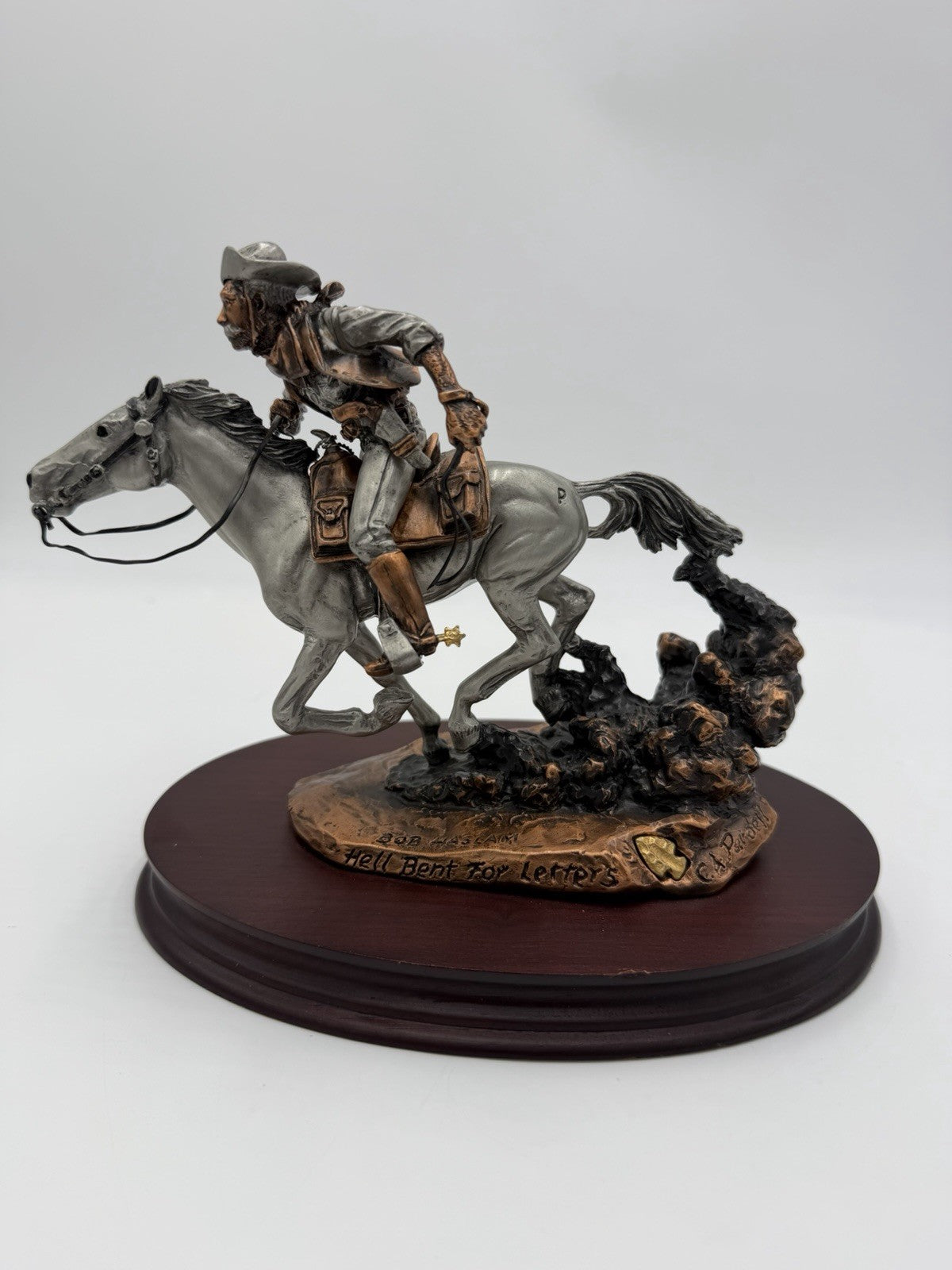 Legends USA BOB HASLAM 1987 C.A Pardell Hell Bent For Letters Metal Sculpture