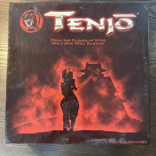 Tenjo (Samurai Warlord) Board Game Whyspire 1999 Large Box Japanese Theme Red