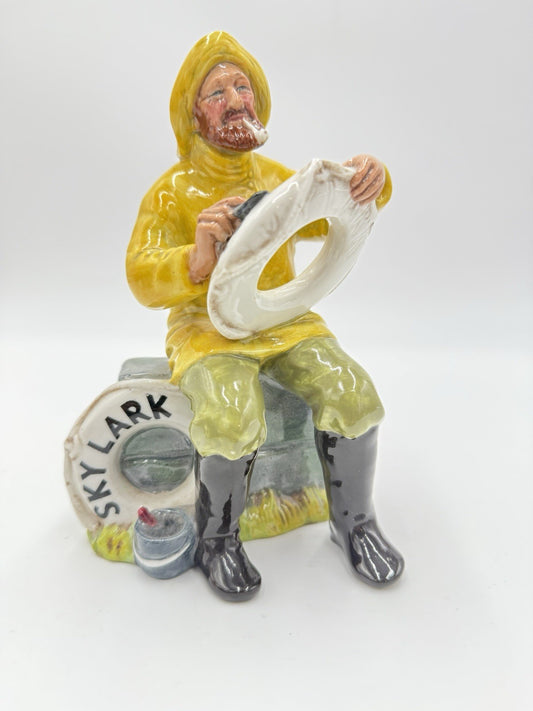 Royal Doulton Sea Characters The Boatman Figurine Skylark HN2417 Porcelain 7in