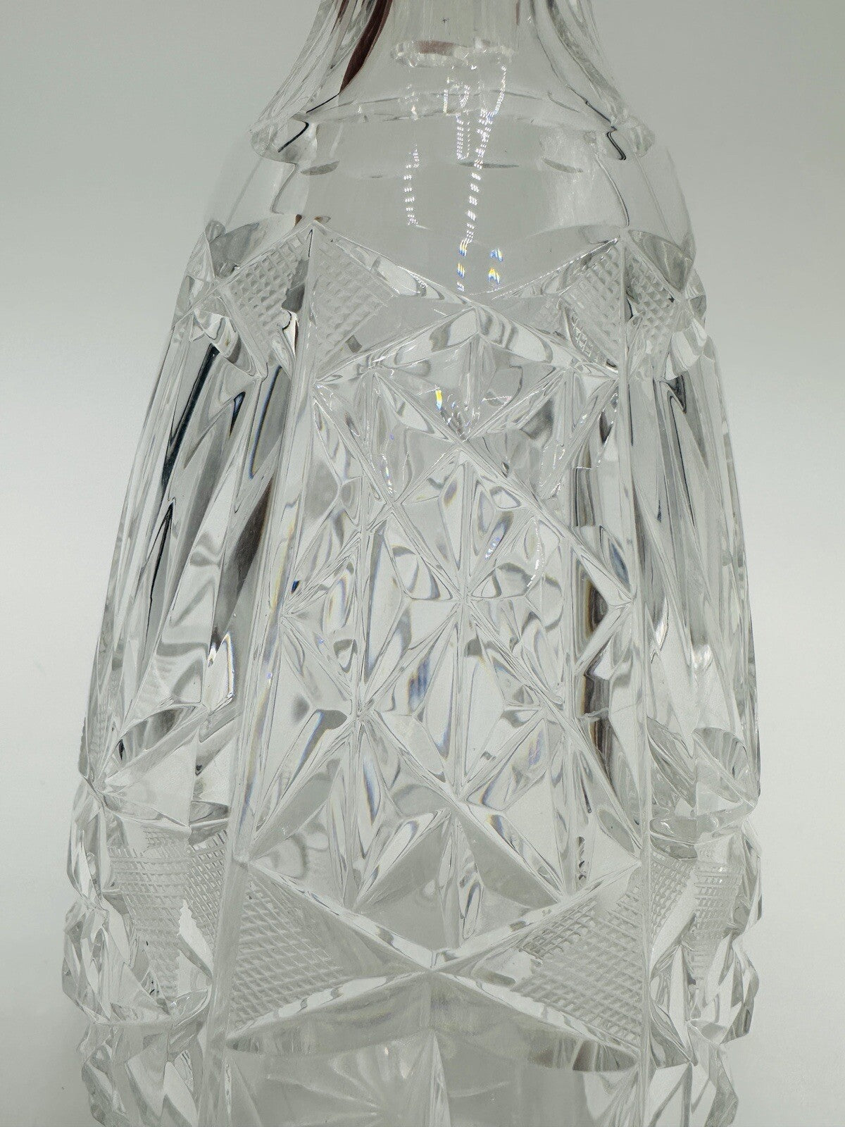 Cristal De Lorraine Decanter Crystal French Midcentury Cut from 1950s # 49 Mark