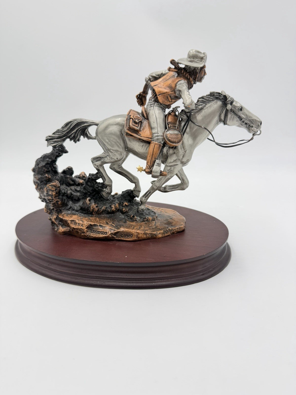 Legends USA BOB HASLAM 1987 C.A Pardell Hell Bent For Letters Metal Sculpture