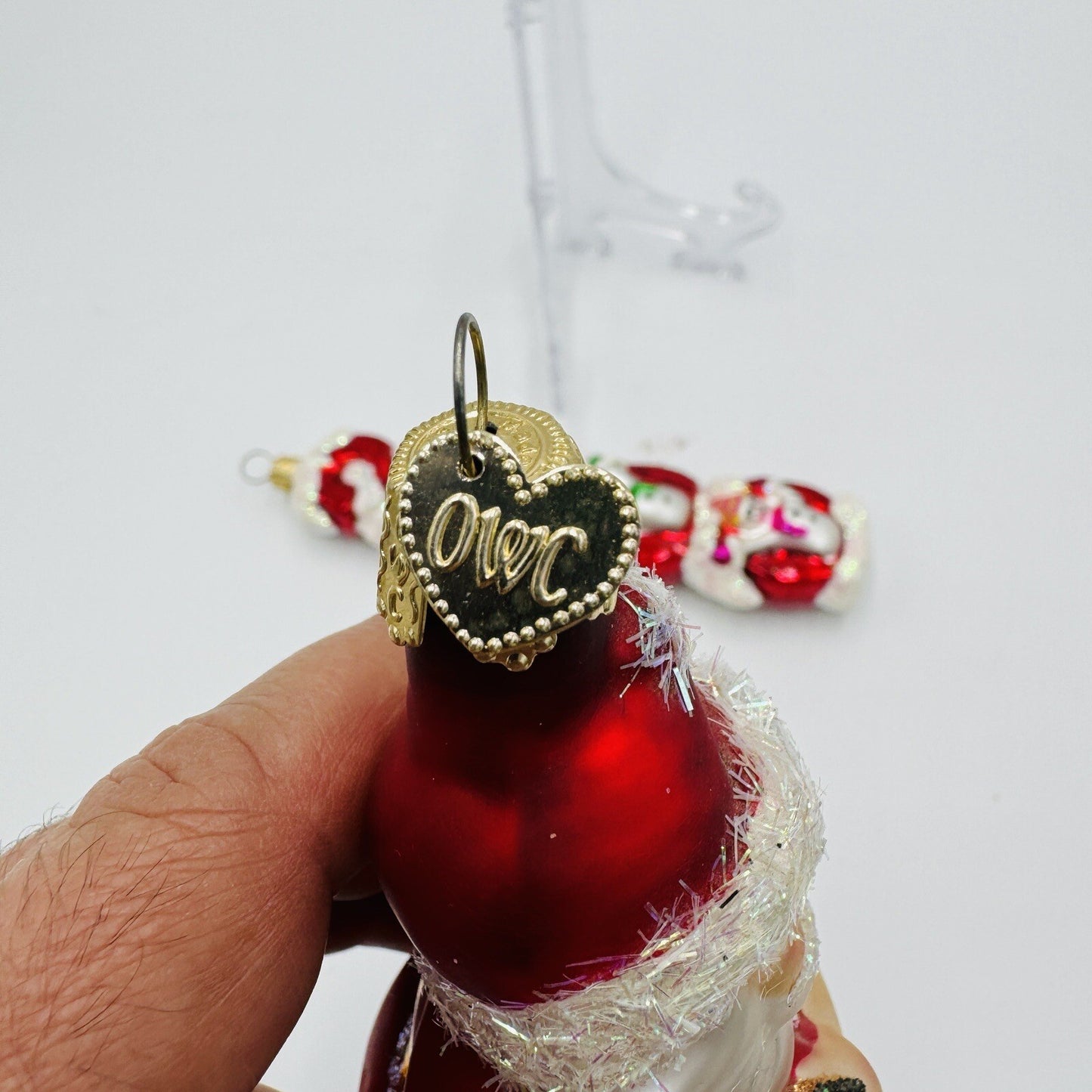 Rare Old World Art Glass Christmas Ornaments American Football Santa