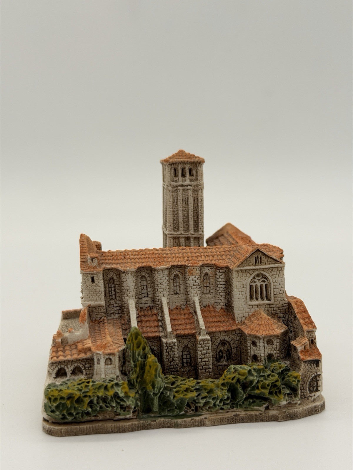 Assisi Italy Cathedral of San Rufino Miniature Hand Painted Building Vintage