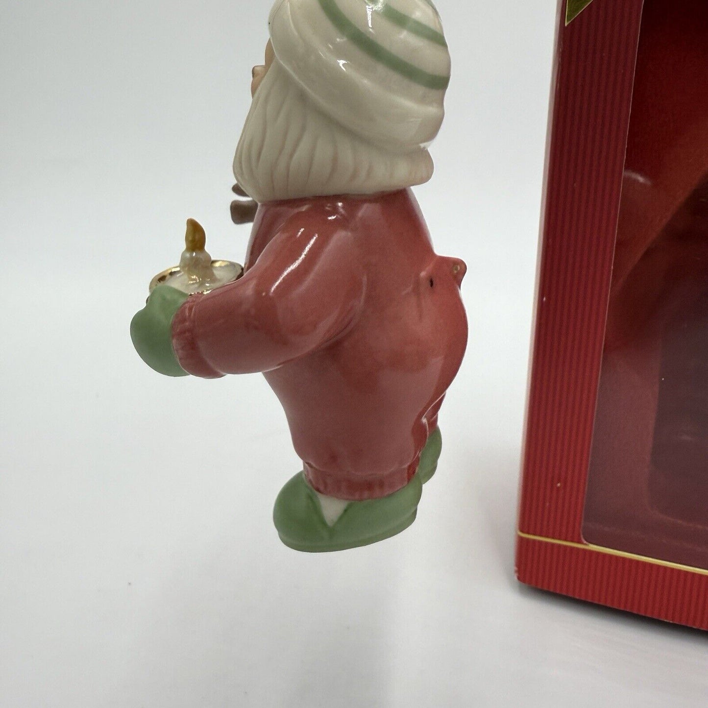 LENOX Annual Christmas Ornament Santa's Slumber Teddy Bear Bedtime Porcelain