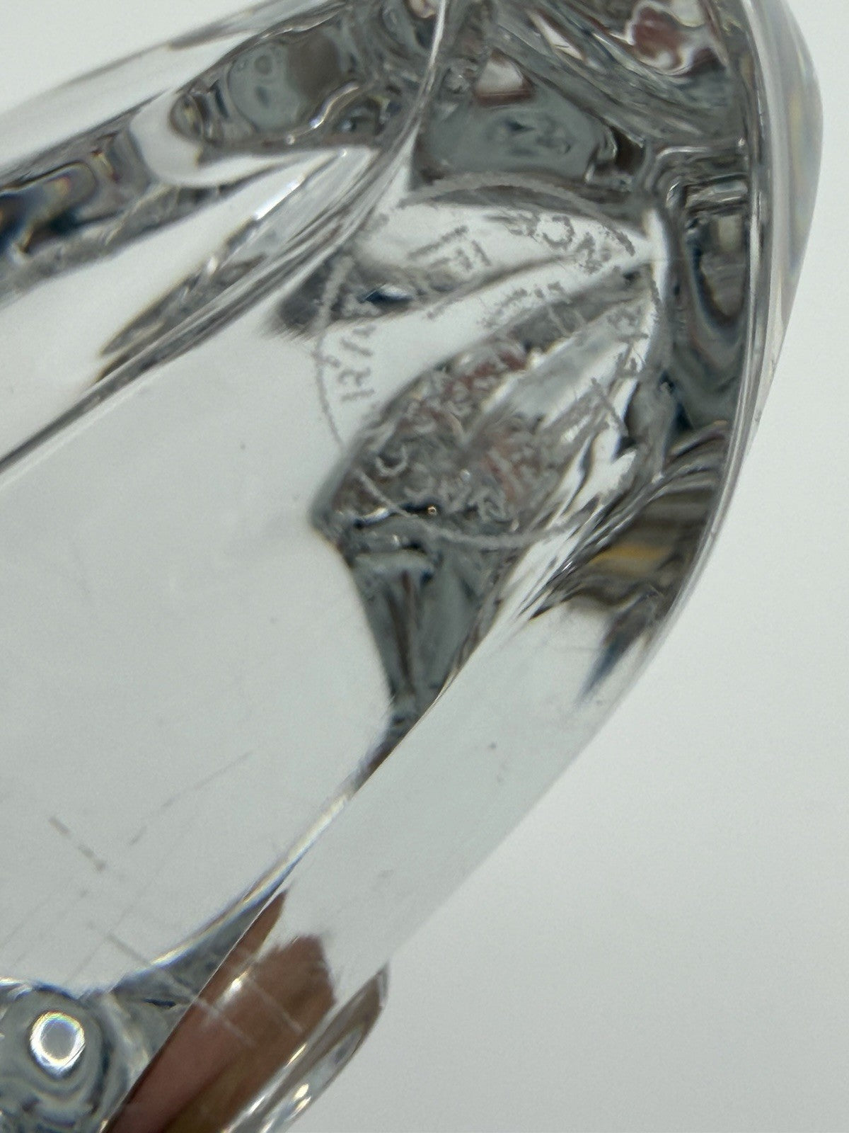Baccarat France Crystal Clear Dog Labrador Retriever Figurine (Flawed)