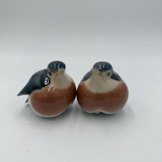 Royal Copenhagen Denmark Porcelain Figurine Fat Robin Bird #2266 Figurines Vtg