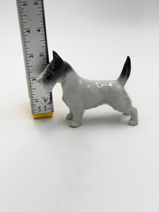 METZLER & ORTLOFF  Germany Porcelain Scottish Terrier Dog Figurine 3”rare Vtg