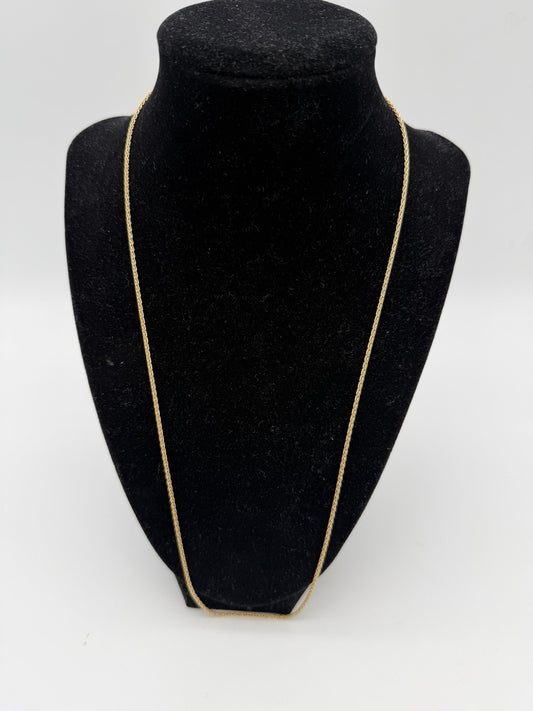 14k Yellow Gold Franco Chain 24”Length Weight 7.41g