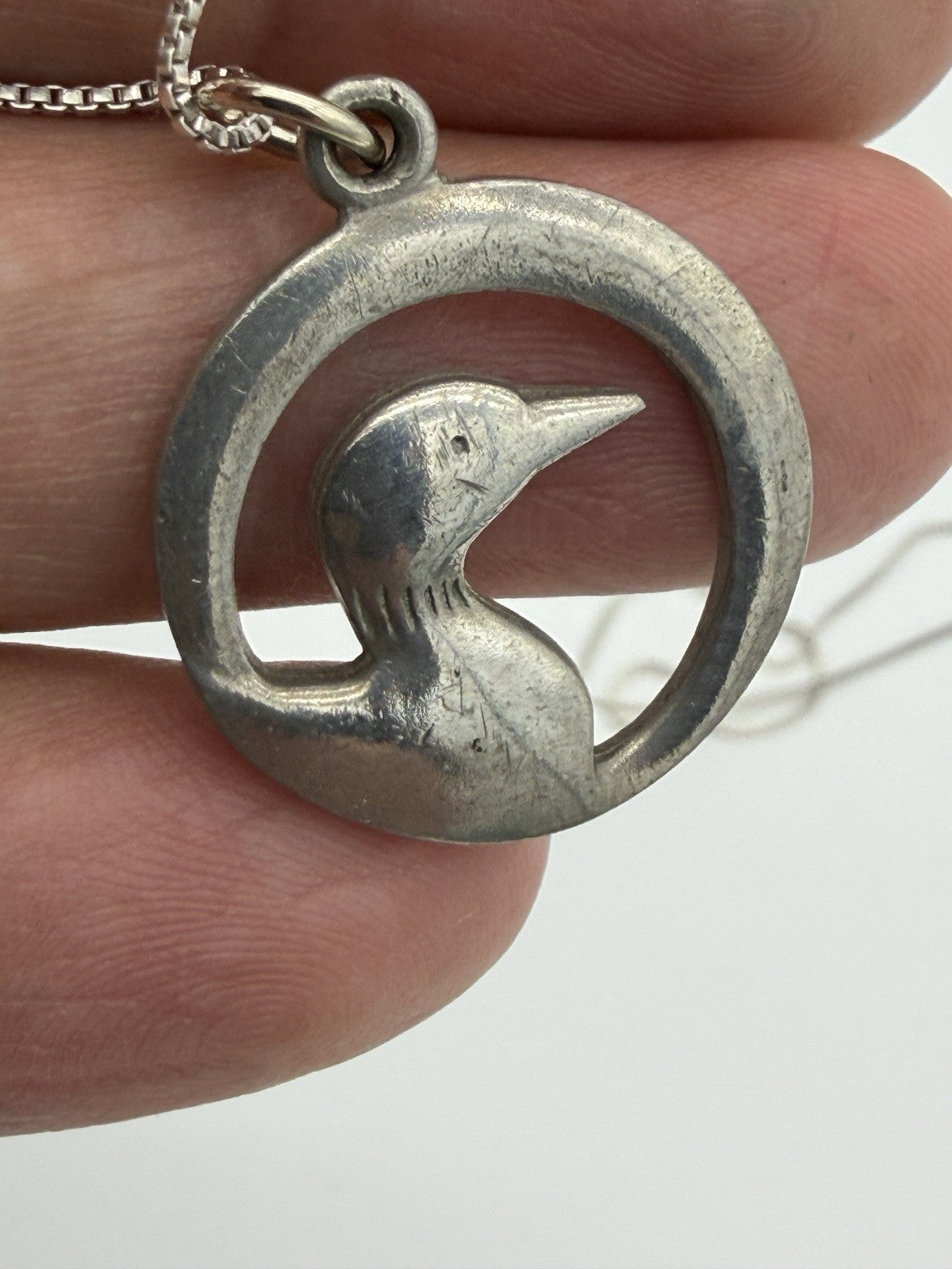 Vintage Sterling Silver artist Ken Kantro of Lovell Design Signed 30” Loon