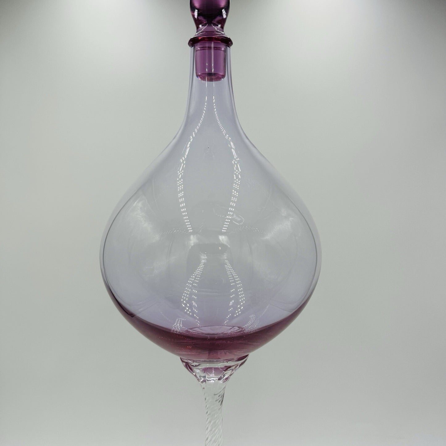 Global Views Art Glass Genie Bottle Decanter Julia Buckingham Large 29in Top