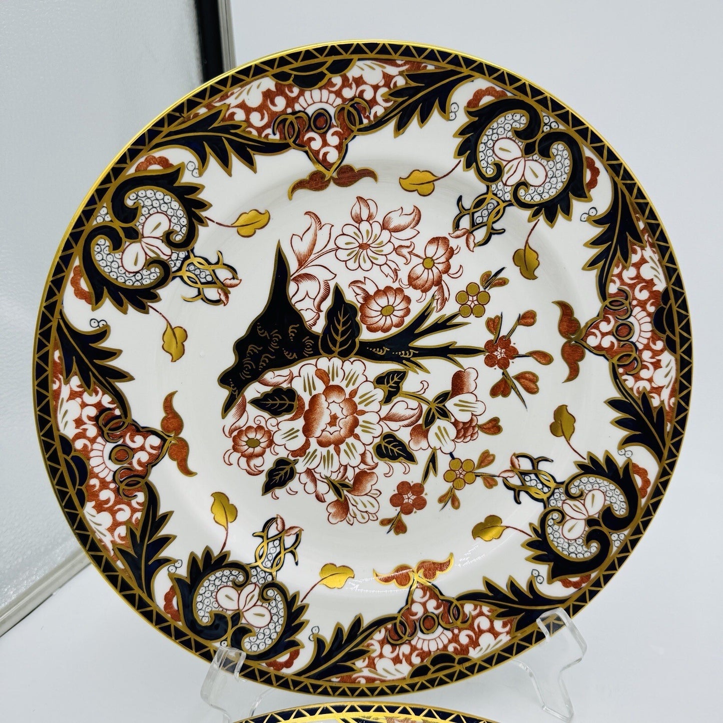 Royal Crown Derby King's Of Old Japan 383 Pattern Dinner Plate Porcelain Antique