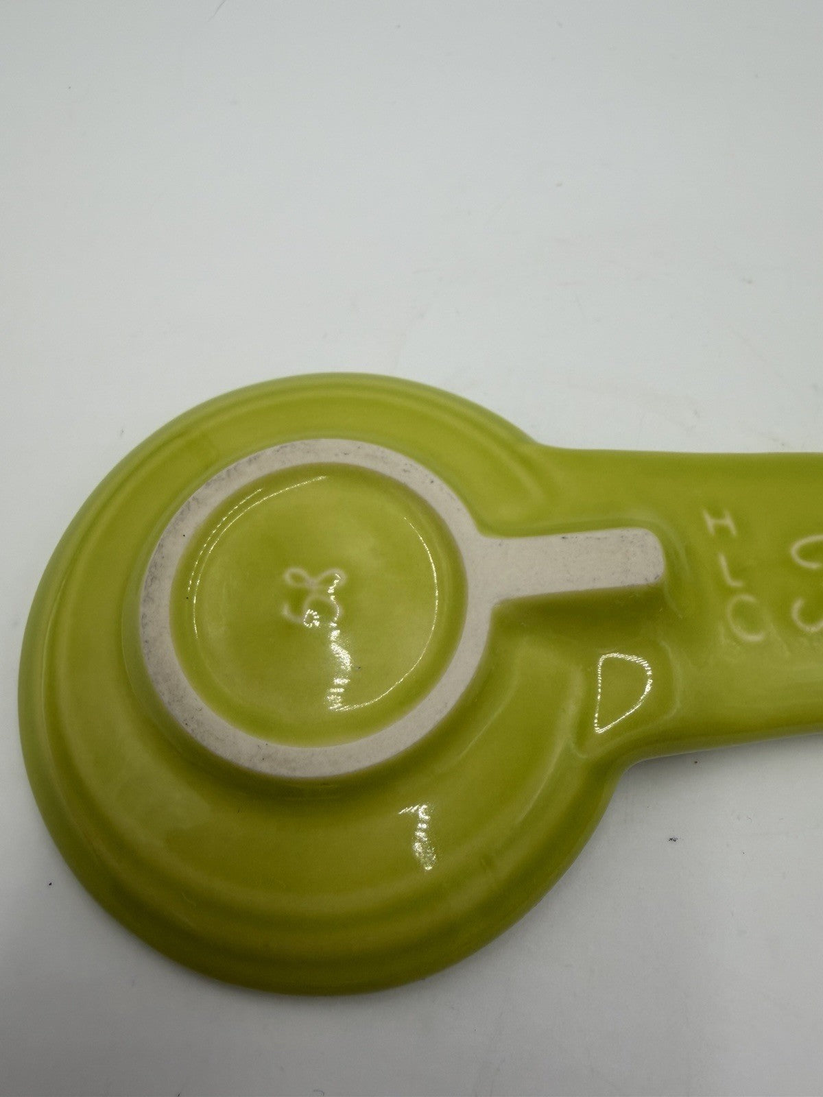 Rare Fiesta Lemongrass Spoon Rest Stoneware Homeer Laughlin Fiestaware Retired