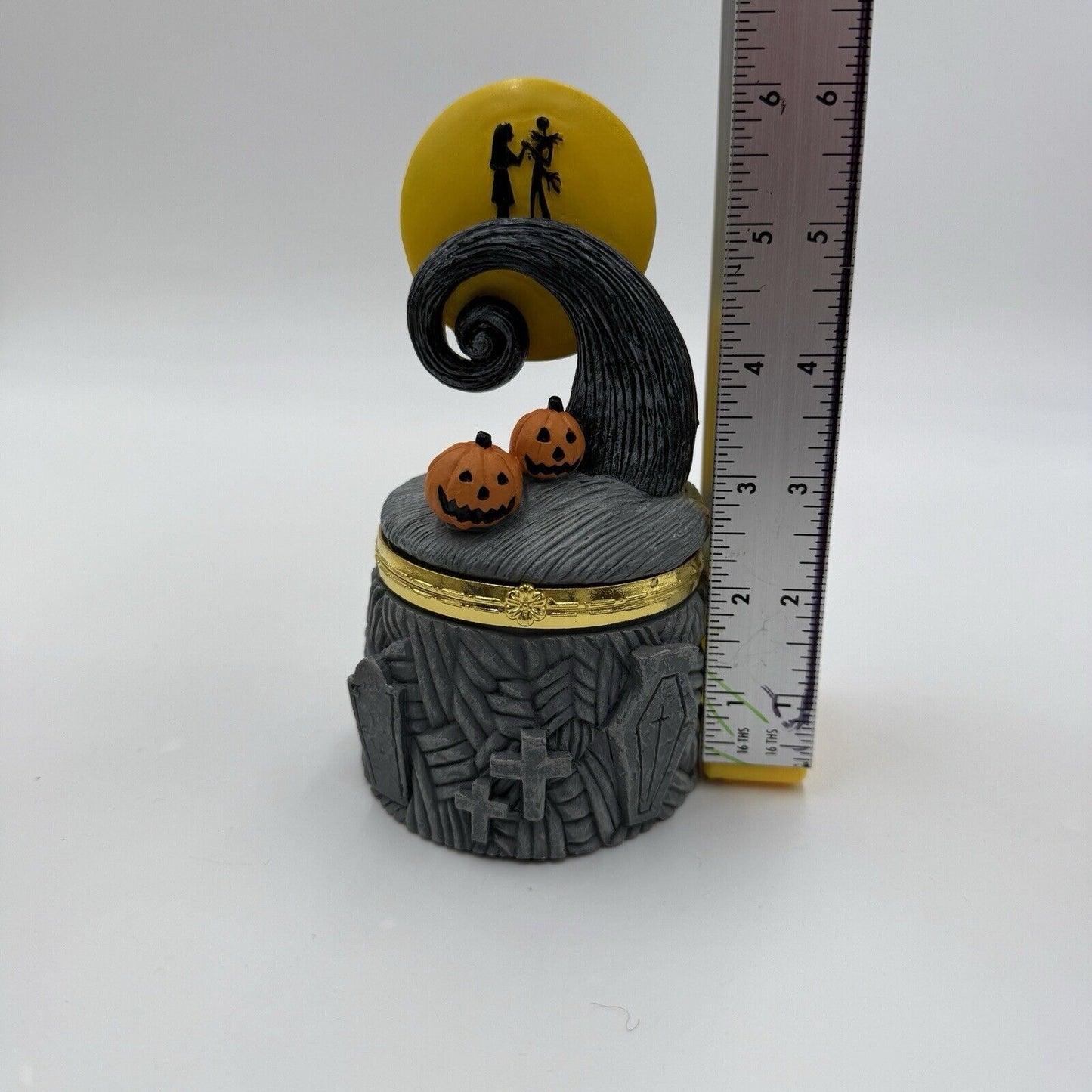 Disney The Nightmare Before Christmas Jack and Sally Hinged Lid Jewelry Box