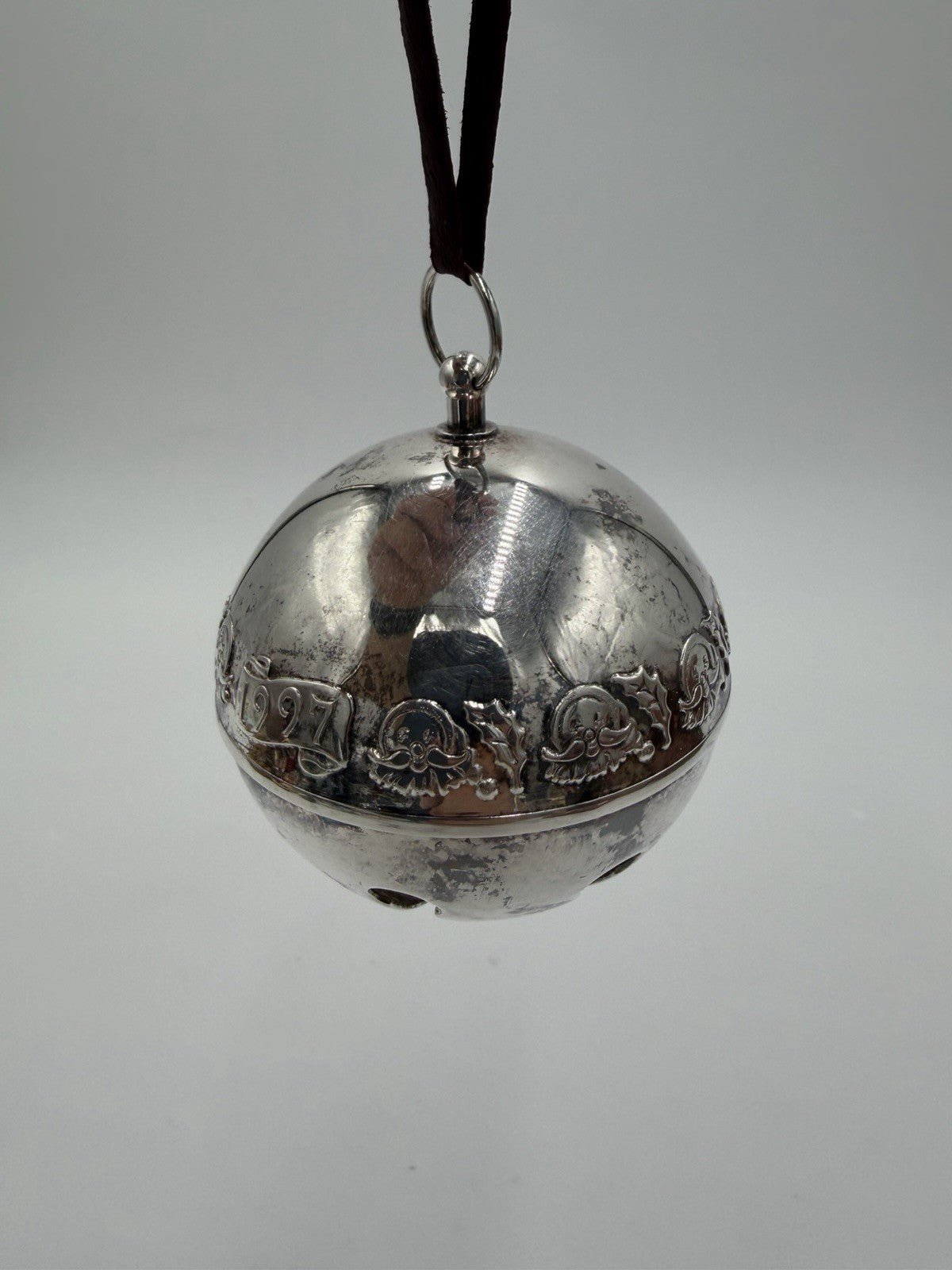 Vintage Wallace Silversmith's 1997 Annual  Sleigh Bell Ornament Silverplate