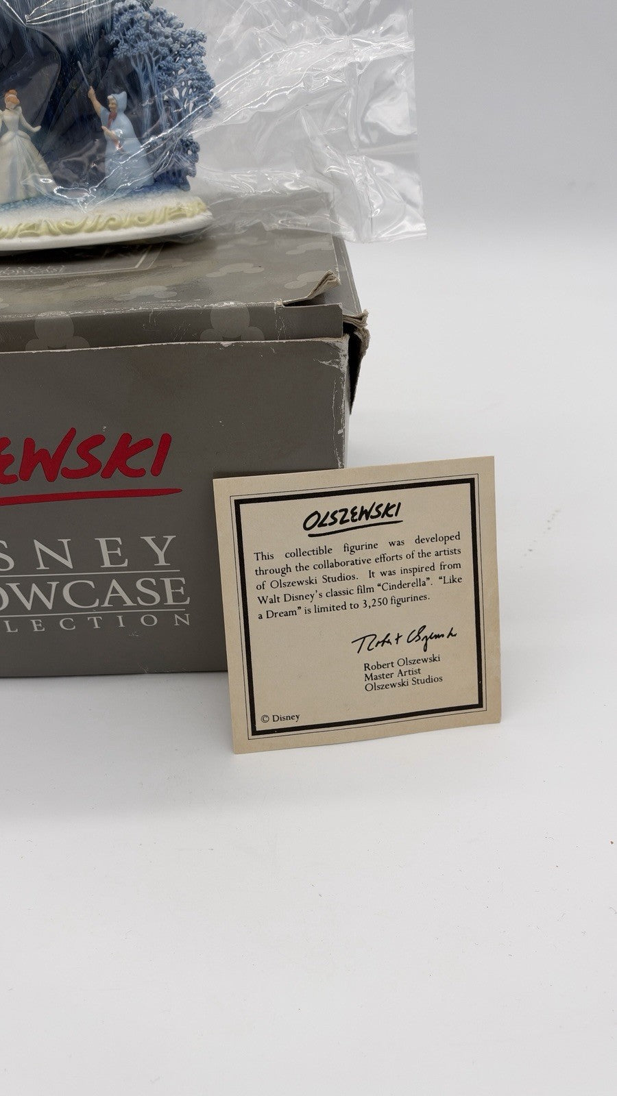 Olszewski Disney Showcase Story Time Like A Dream Cinderella Figurine Signed New