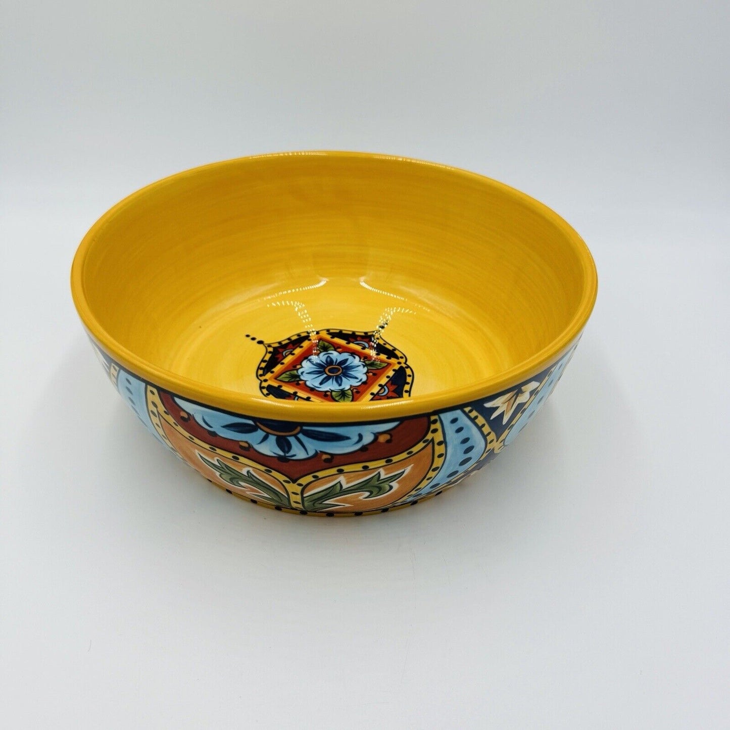 España La Barca Lifestyle Bowl Colorful Hand-Painted Ceramic Tabletop Large