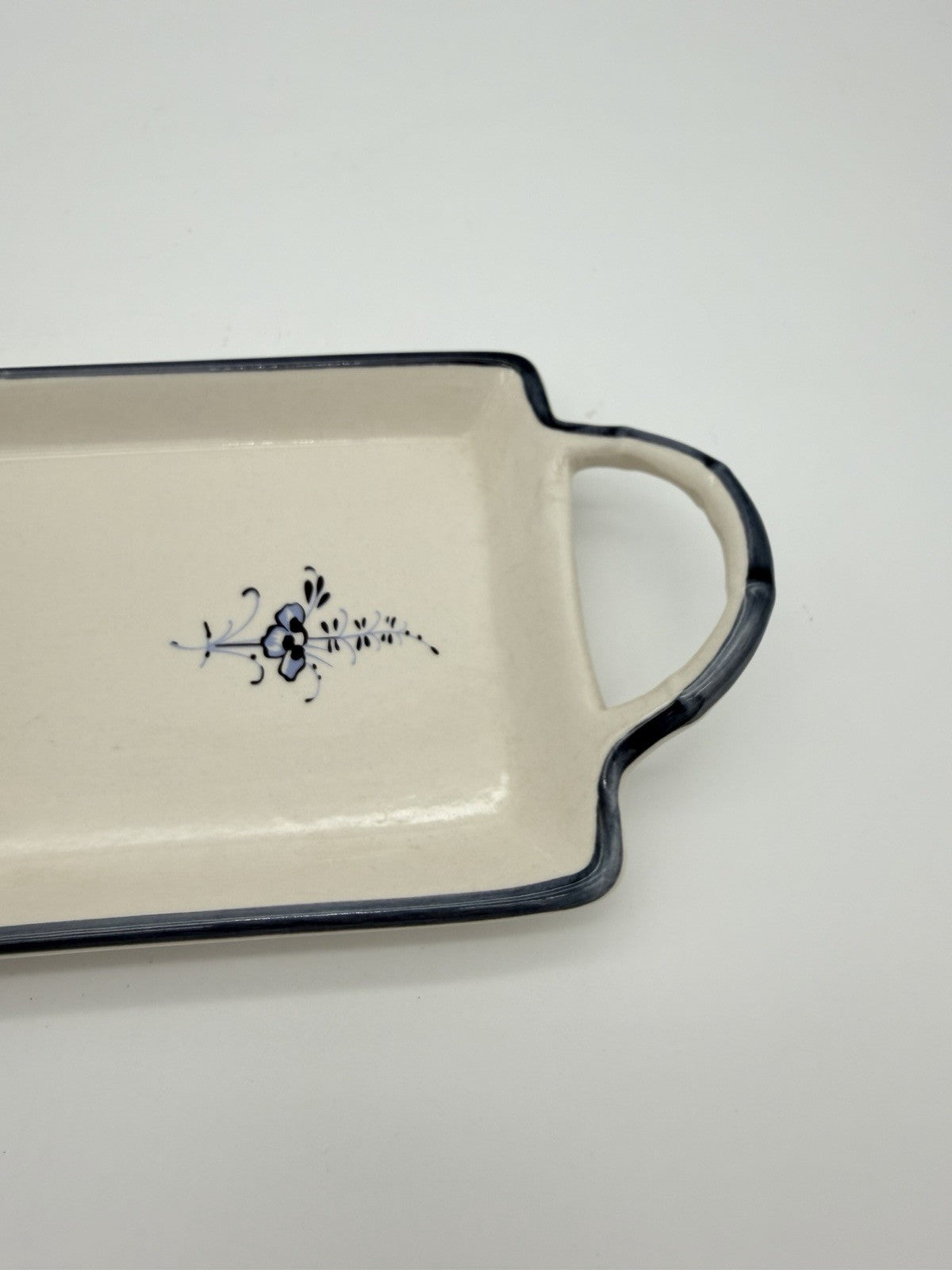 Villeroy & Boch VIEUX Old LUXEMBOURG Porcelain Germany Rectangle Handled Tray