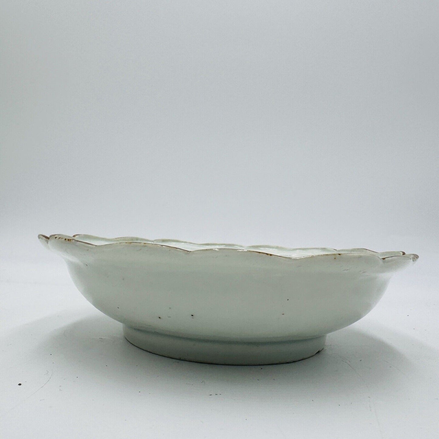 Arita Japanese Porcelain Bowl ca 1700-1730 Kanzan & Jittoku Edo period Whiteblue