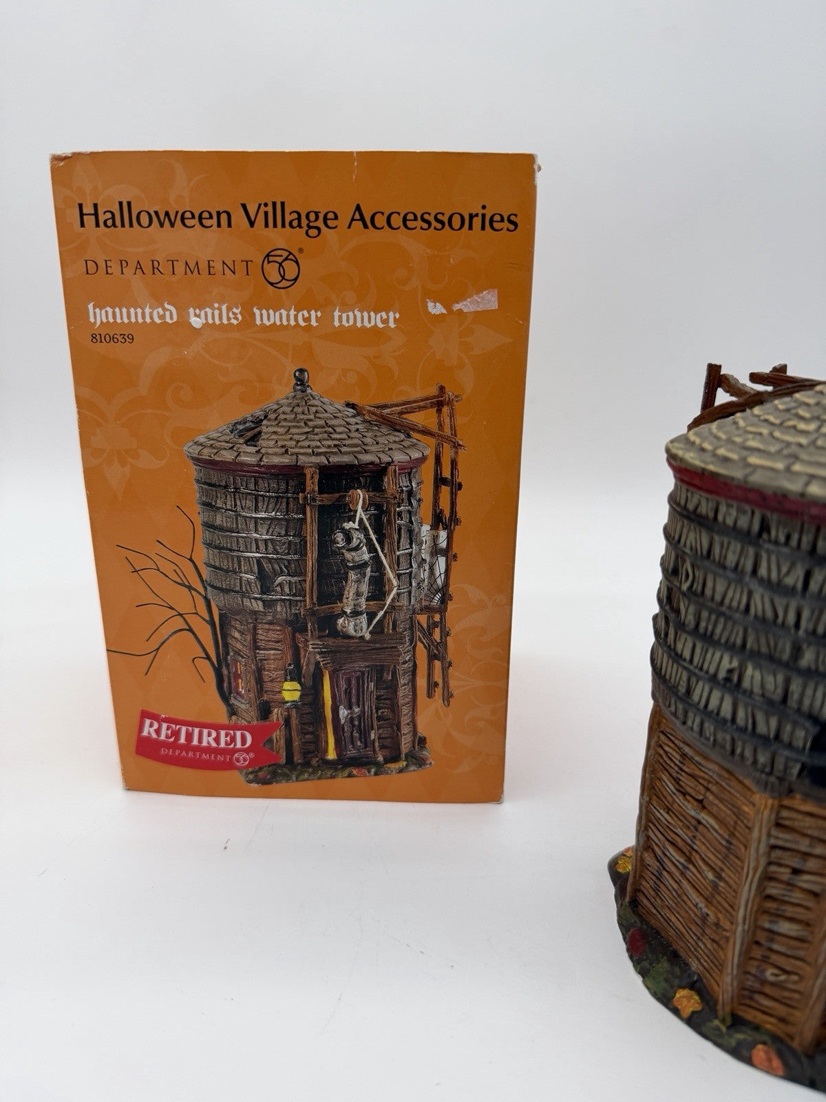 Department 56 HALLOWEEN Haunted Rails Water Tower 2008 Vintage Rare