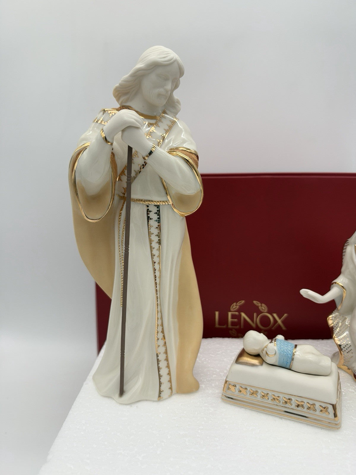 Lenox 6238430 First Blessing Nativity 3-Piece Holy Family Figurine Set