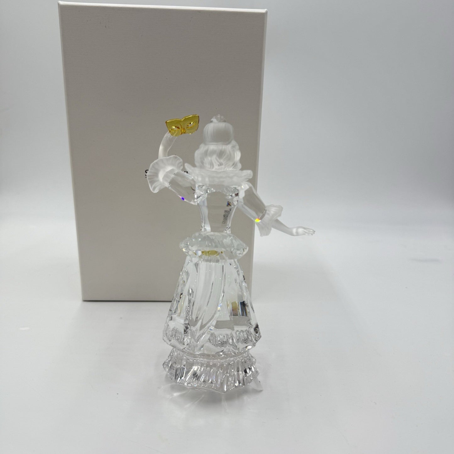 Swarovski Crystal Austria 2000 Annual Edition Masquerade Columbine Figurine 7”