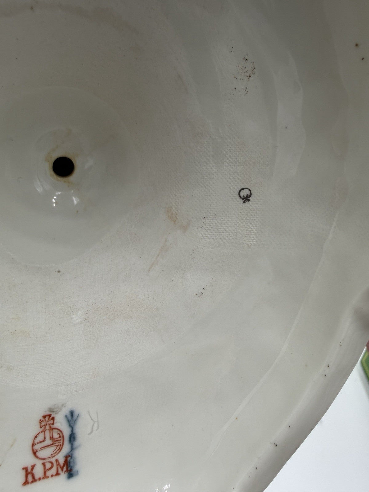 Rare 19th C KPM Berlin Rocaille porcelain candelabra kneeling reading putto 14”