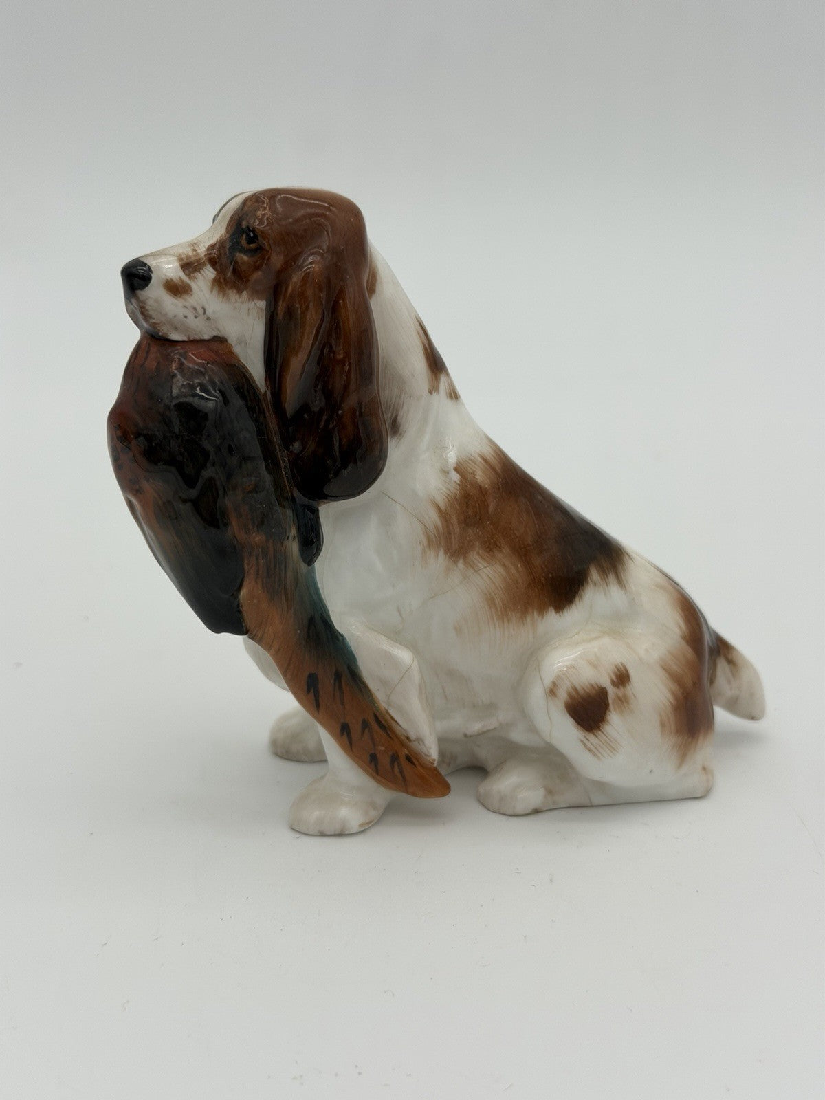 Royal Doulton Porcelain Springer Cocker Spaniel Holding Pheasant HN1029 3.5"