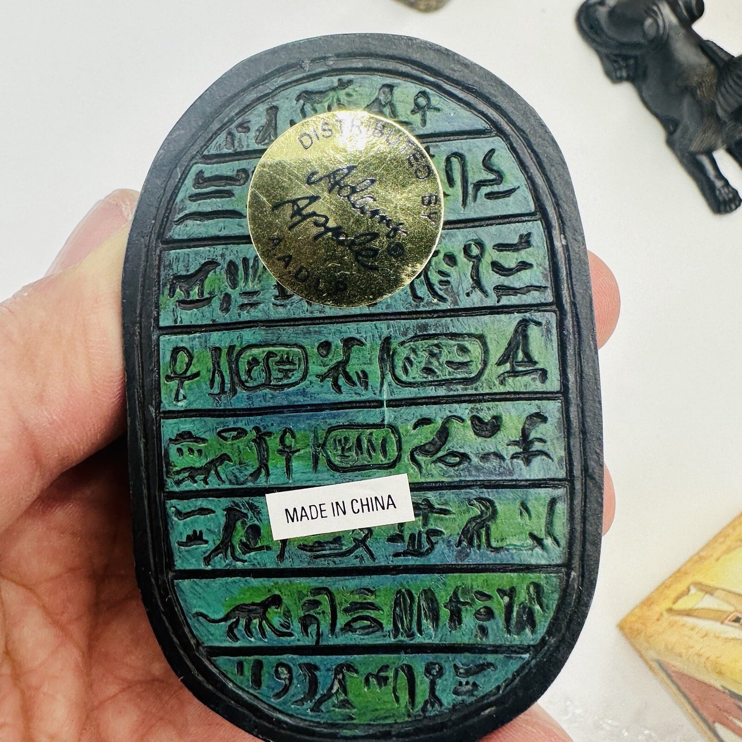 Egyptian Collection Figurines Resin Hand Painted Myths & Legends Adams Apple Vtg