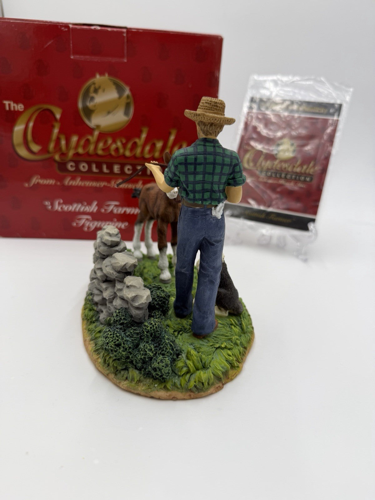 Anheuser Busch Scottish Farmer 1999 Clydesdale Collection Foal Horse Figurine