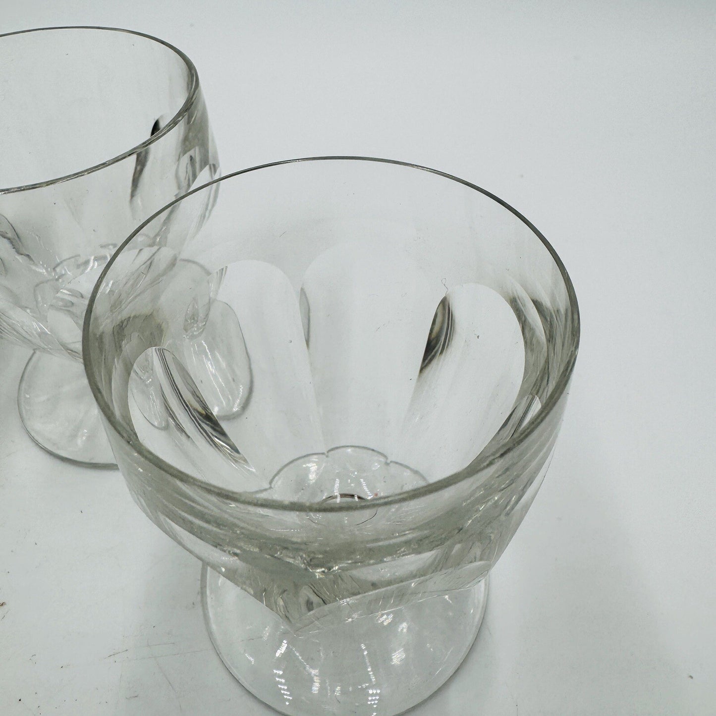 BACCARAT France Crystal Tallyrand White Wine 3 3/8” Set 4 Pieces Cordial Glasses