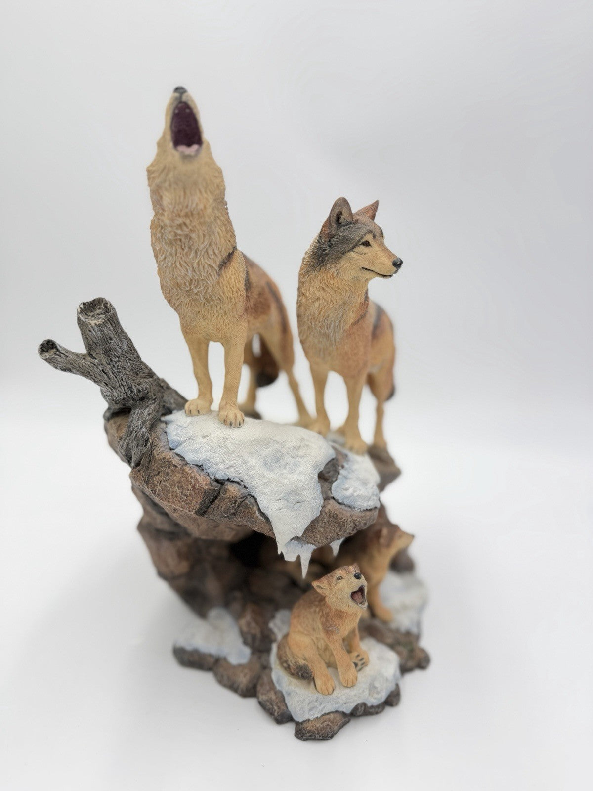 Danbury Mint Spirit of the Wolf Sculpture Collections Wilderness Call NICK BIBBY