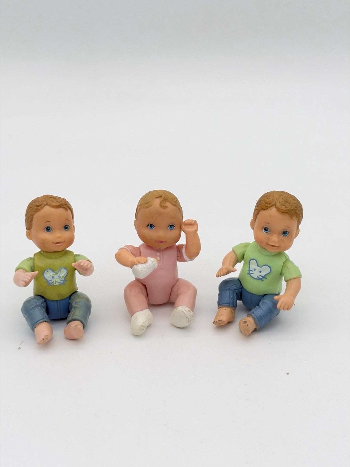Fisher-Price Loving Family Dollhouse Twin Time Boy & Girl Babies - Vintage 1998