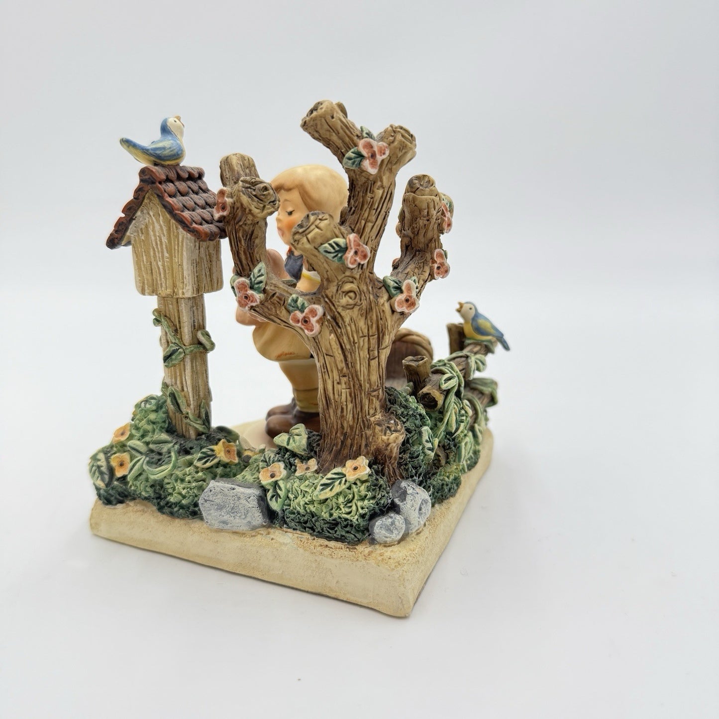 Goebel Springtime Splendor #115-D Hummel Figurine Girl pig 5in Germany Porcelain