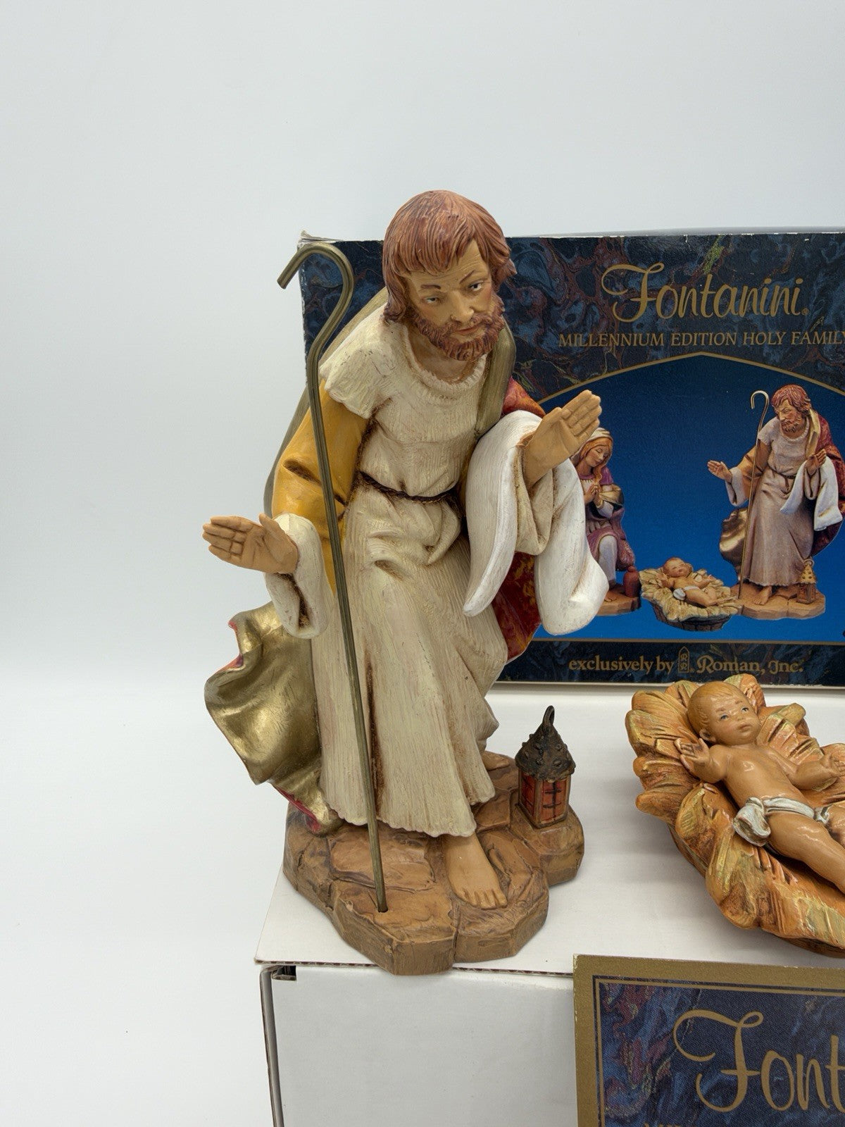 Rare Fontanini millenium edition holy family scale 6-1/4” Nativity 4 PCs Figures