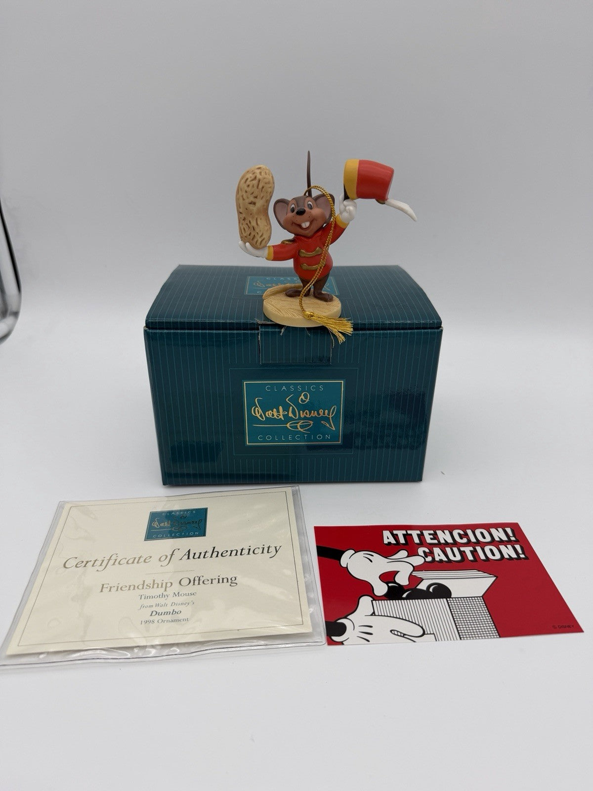 WDCC Disney Friendship Offering Timothy Mouse Porcelain Ornament Figurine New