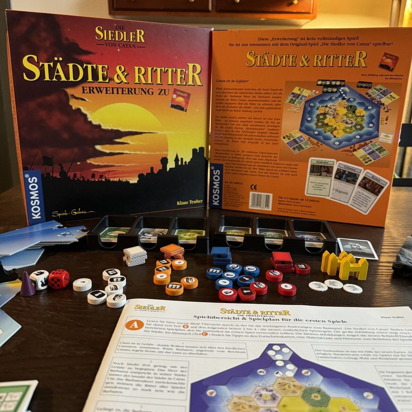 Kosmos Die Siedler von Catan Städte und Ritter Holzausgabe Brettspiel Settlers