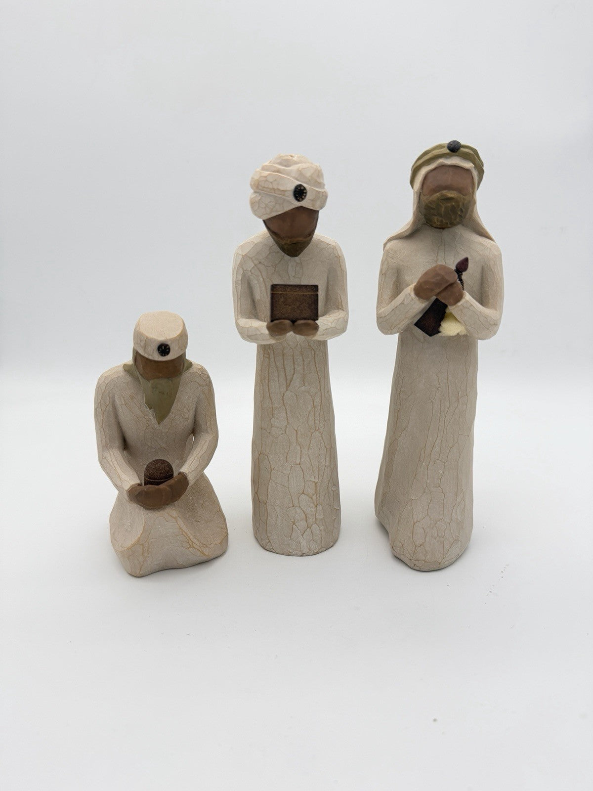 Willow Tree Nativity 3 Wisemen Set Susan Lordi Hand Painted Resin Figurines