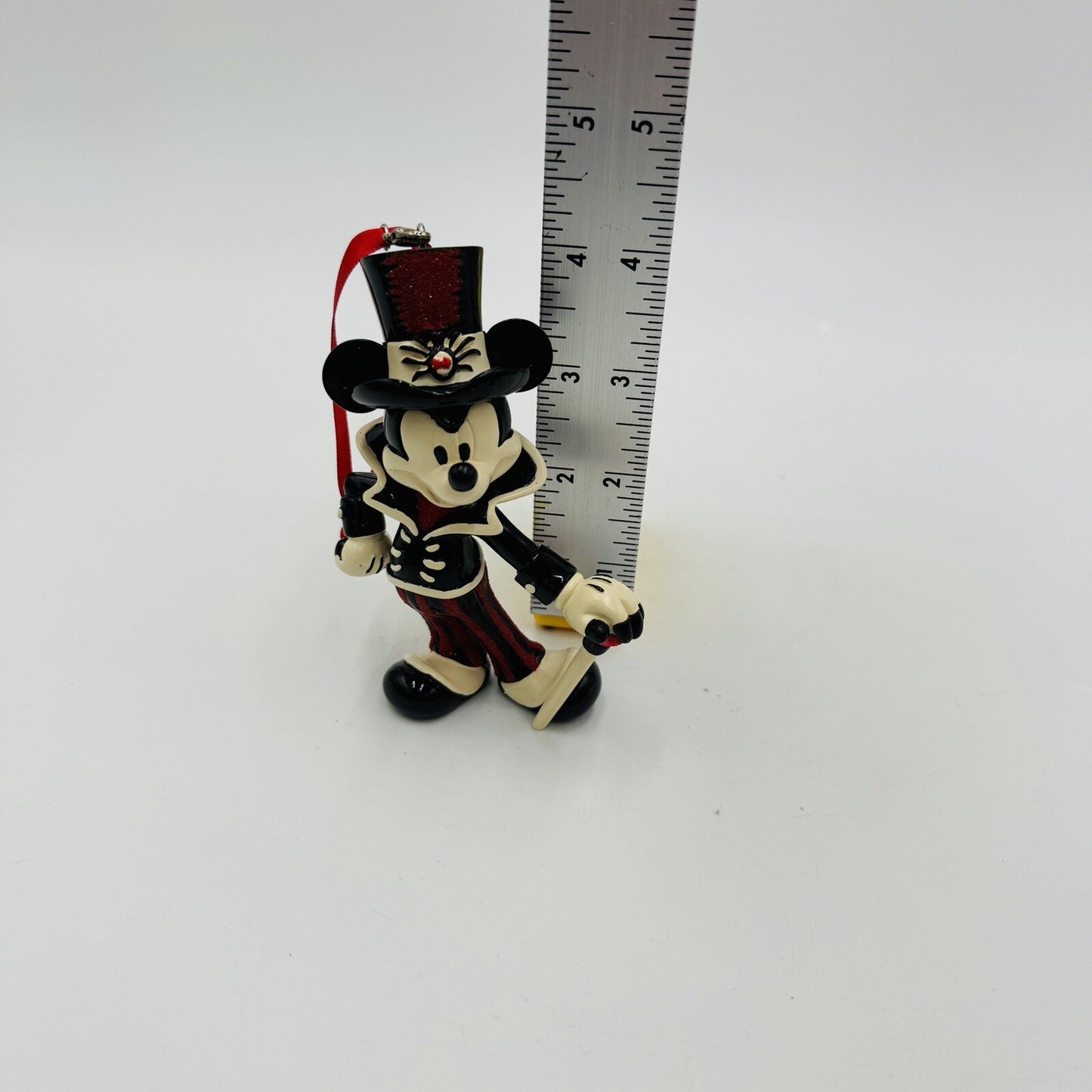 Disney Parks Halloween Mickey  Mouse Vampires Ornament 4in Porcelain Painted