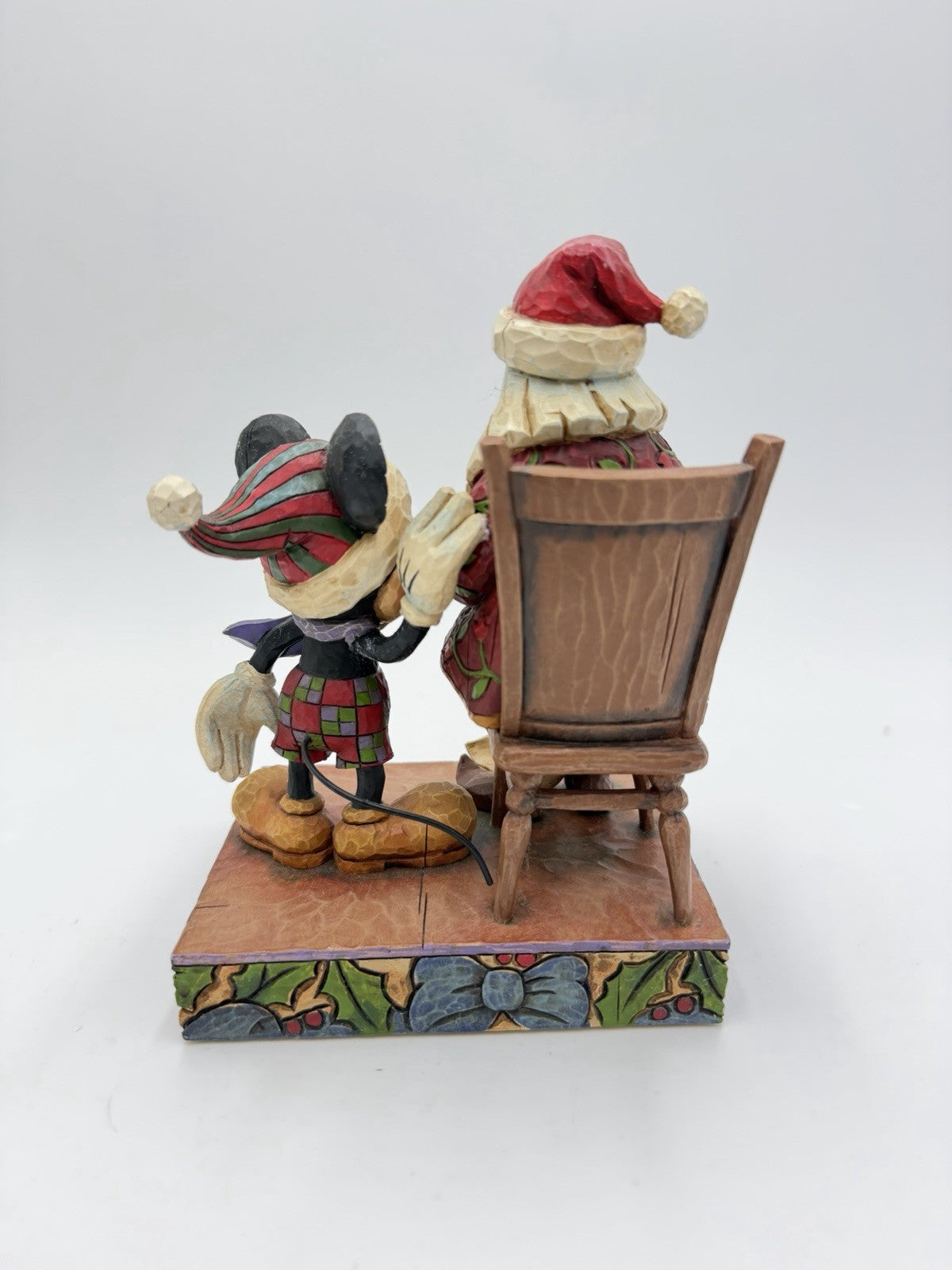Jim Shore Mickey Mouse Santa  Checking it Twice Christmas Ornament 7” Sculpture