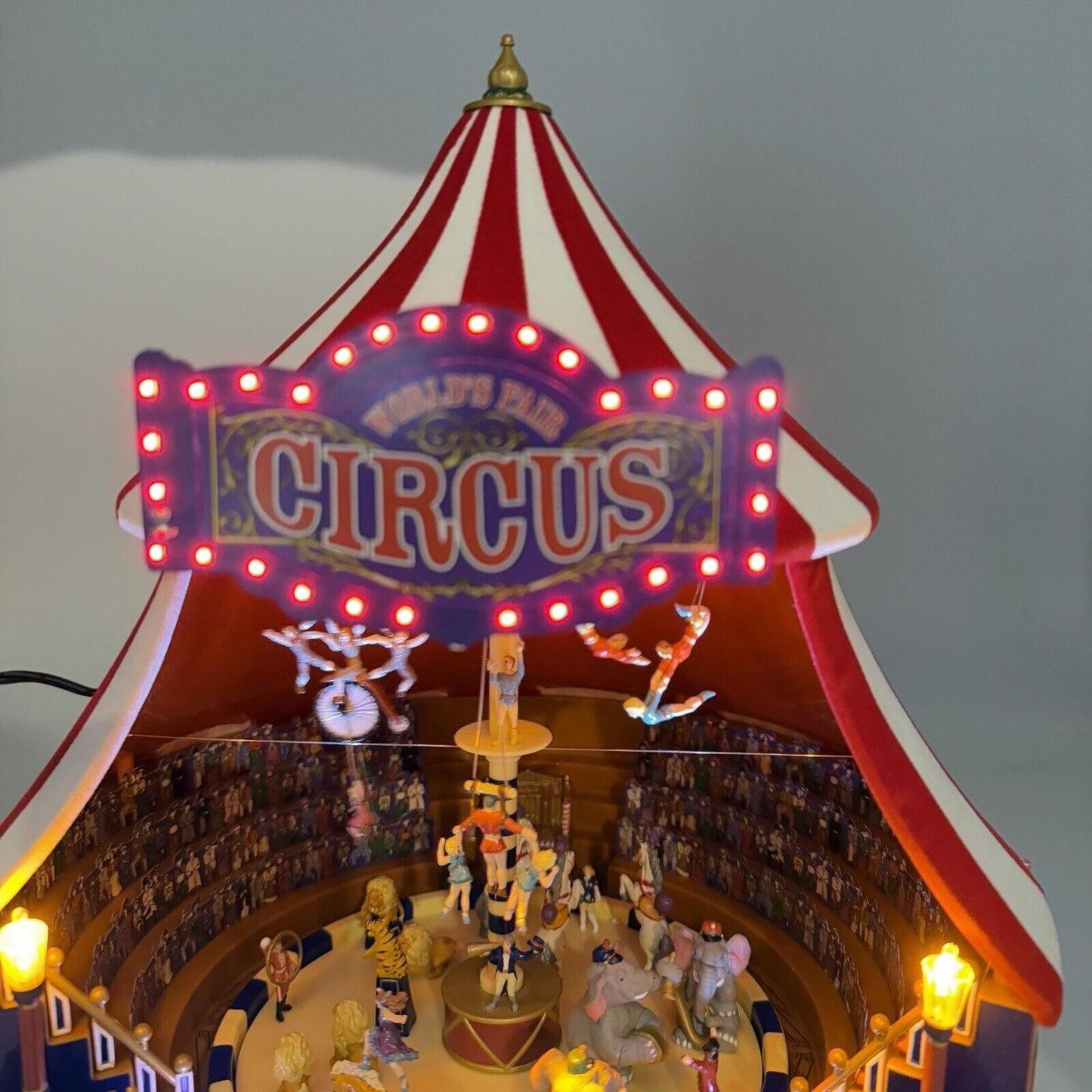 Mr Christmas The Gold Label Collection World's Fair Big Top Animated Circus Work