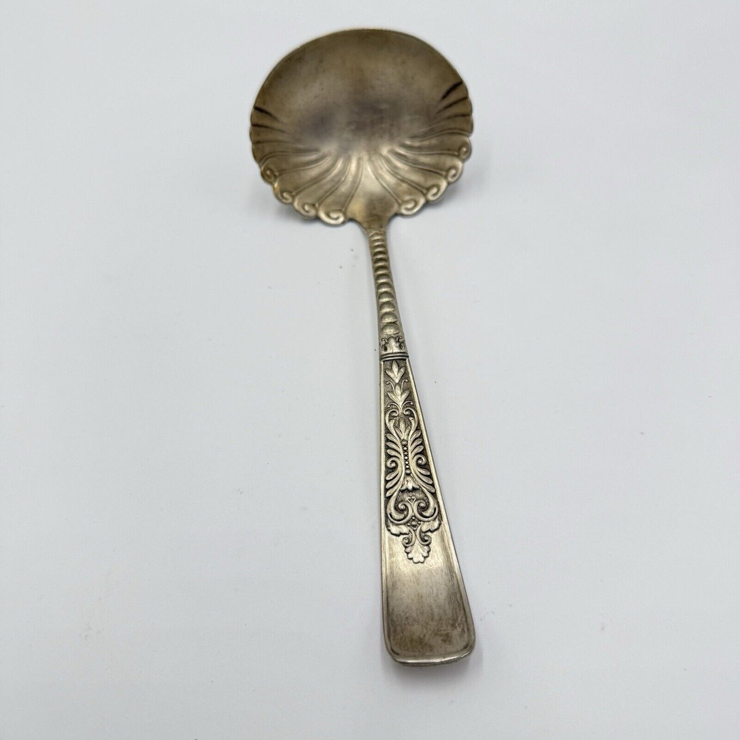 Rogers & Hamilton 1896 Antique Shell Spoon Silverplate Ornate Victorian