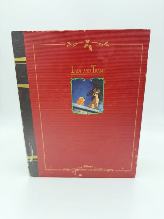 Disney Lady & Tramp Story Book Christmas Ornaments Collection 5 Pcs Set