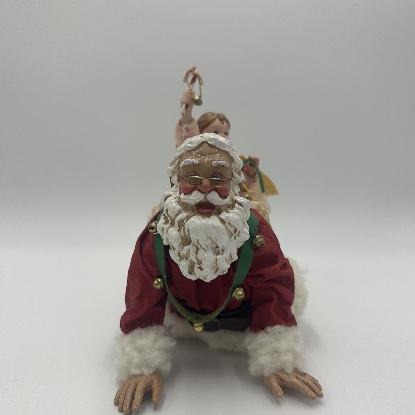 Kurt Adler Grandpa Santa Piggy Back Marjorie Rothberg Figurine Limited Edition