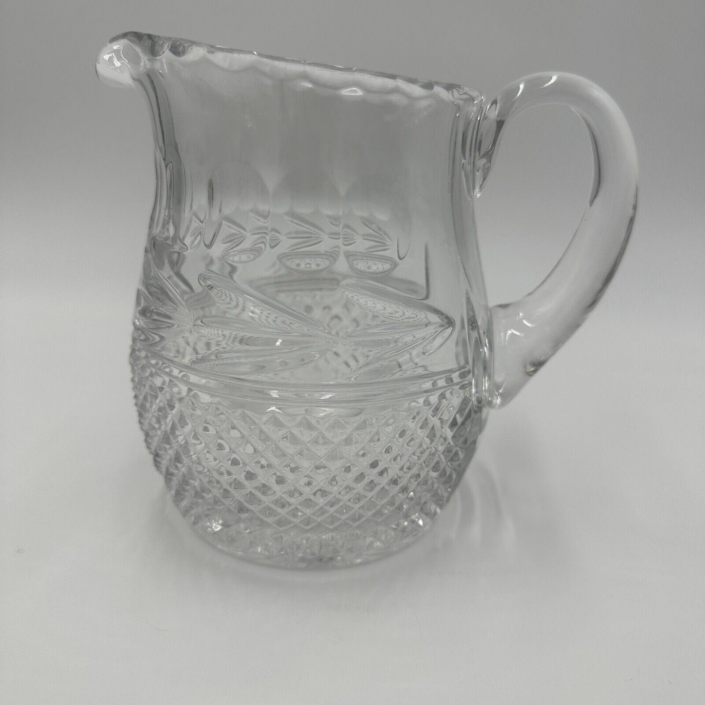 Galway Ireland Crystal Pitcher Leah Pattern Lead Clear Serveware Decor